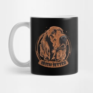 Irish Setter Circle Splatter Artwork Mug